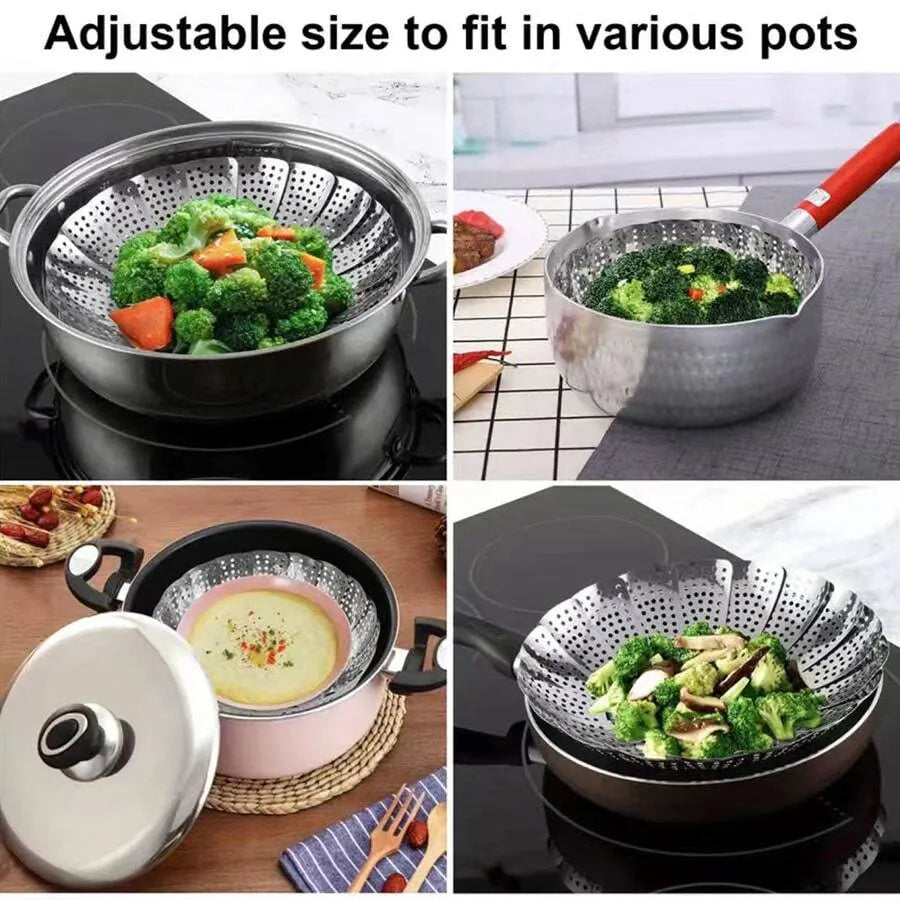 Multi-Purpose Stainless Steel Steamer Basket