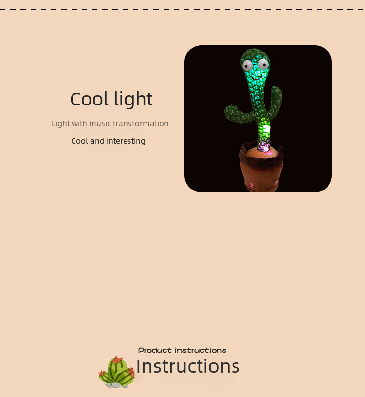 Dancing Cactus Talking Toy - ROWLX.STORE