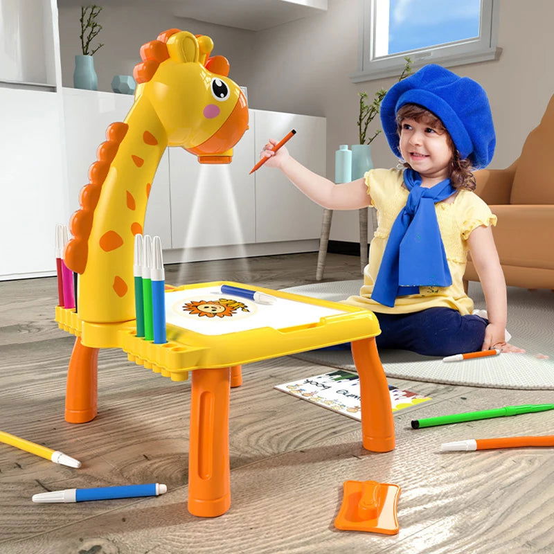 Giraffe Projection Painting Table - ROWLX.STORE