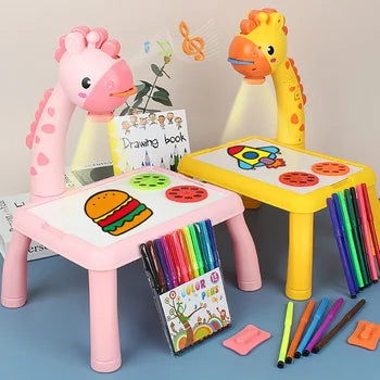 Giraffe Projection Painting Table - ROWLX.STORE