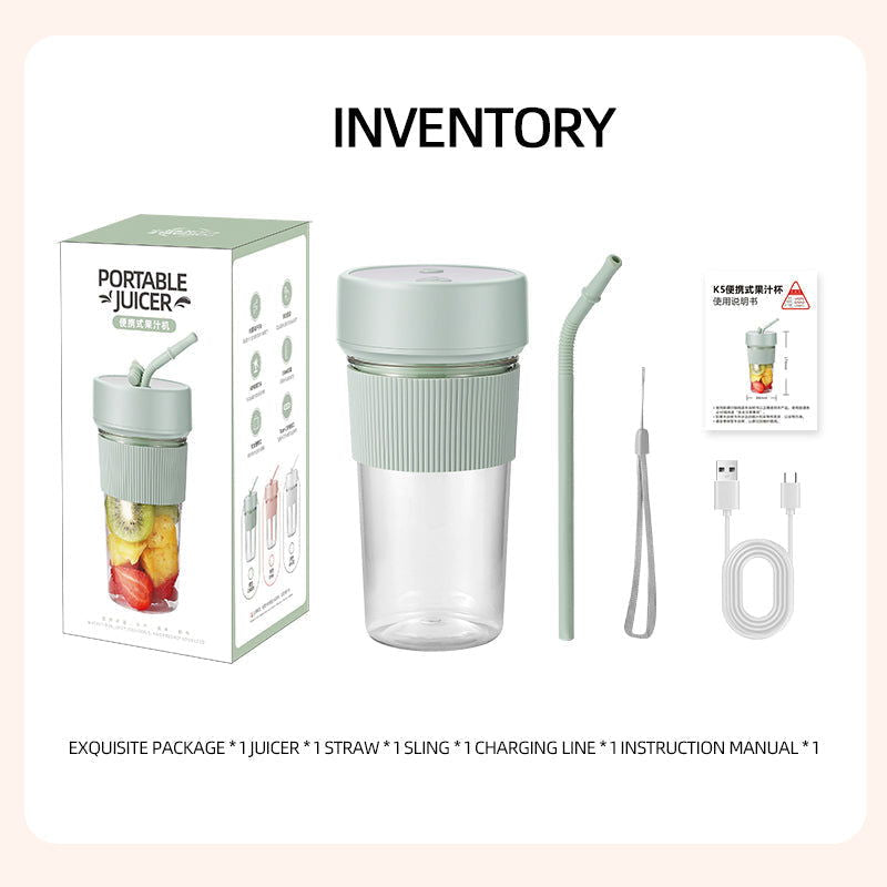 Portable Juicer Blender with Straw - ROWLX.STORE