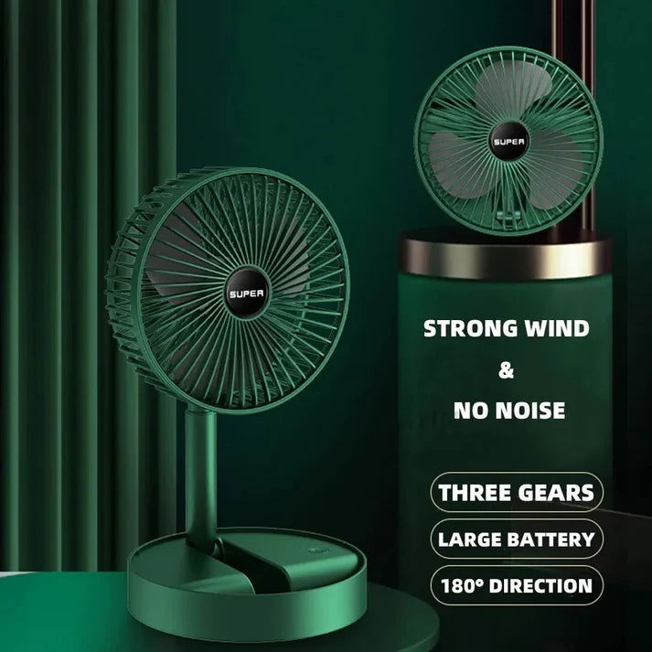Portable Rechargeable Folding Fan - ROWLX.STORE